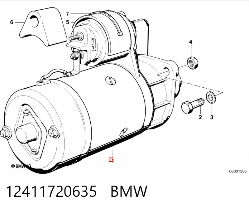12411720635 BMW Стартер двигуна