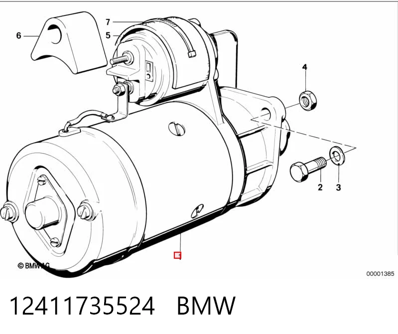 12411735524 BMW Стартер двигуна