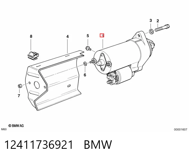 12411736921 BMW Стартер двигуна