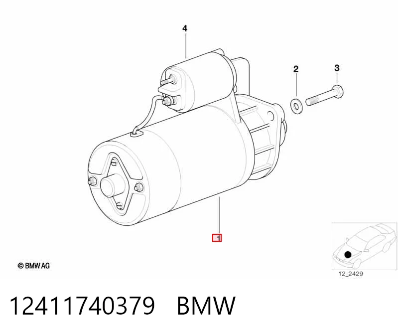 12411740379 BMW Стартер двигуна