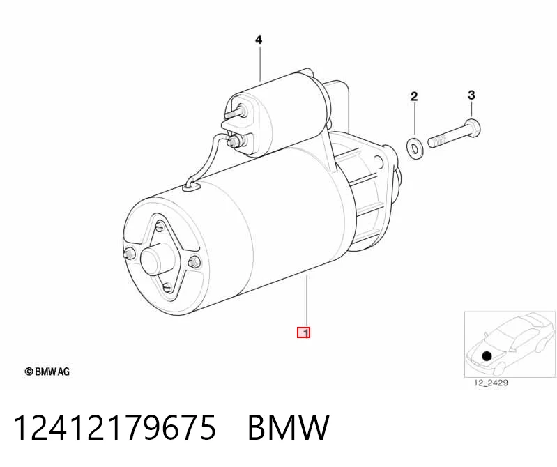 12412179675 BMW Стартер двигуна