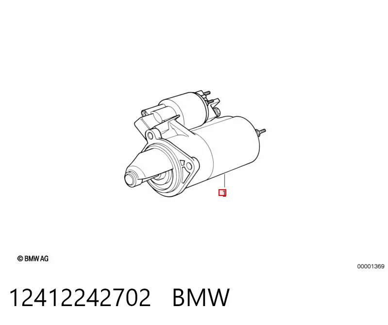 12412242702 BMW Стартер двигуна
