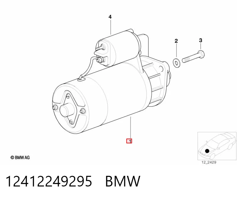 12412249295 BMW Стартер двигуна
