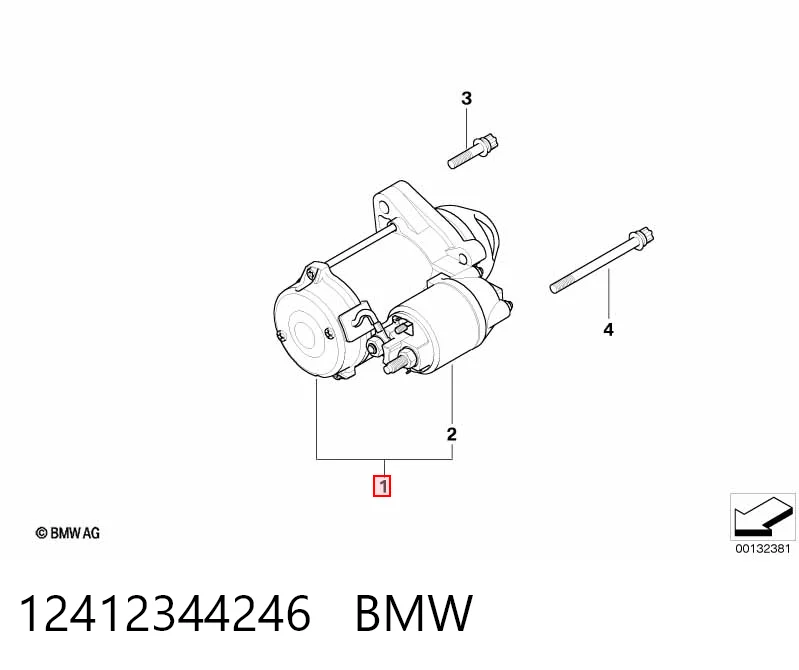 12412344246 BMW Стартер двигуна