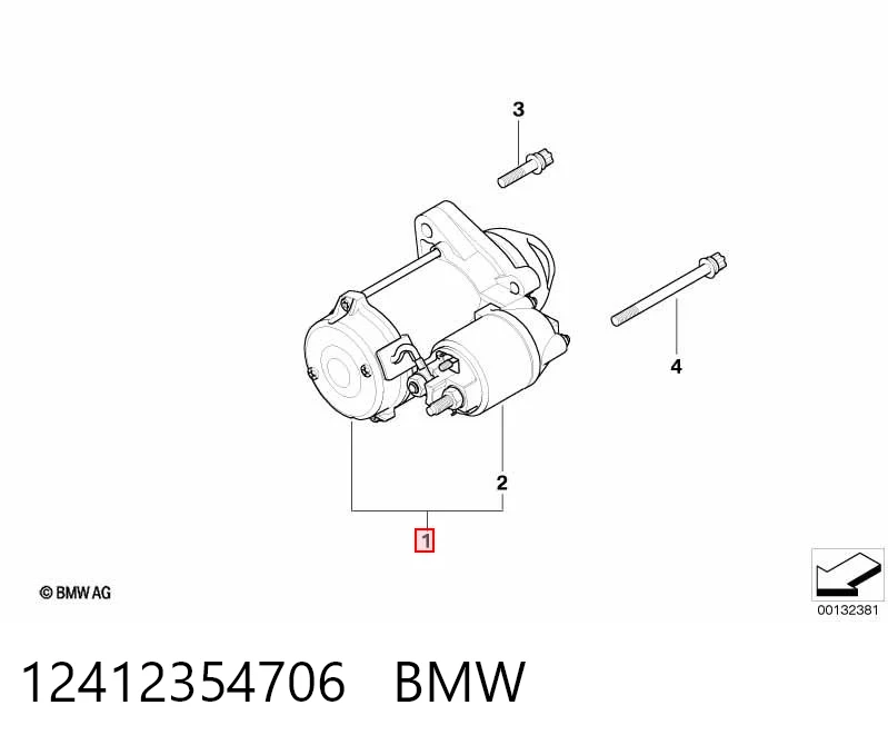 12412354706 BMW Стартер двигуна