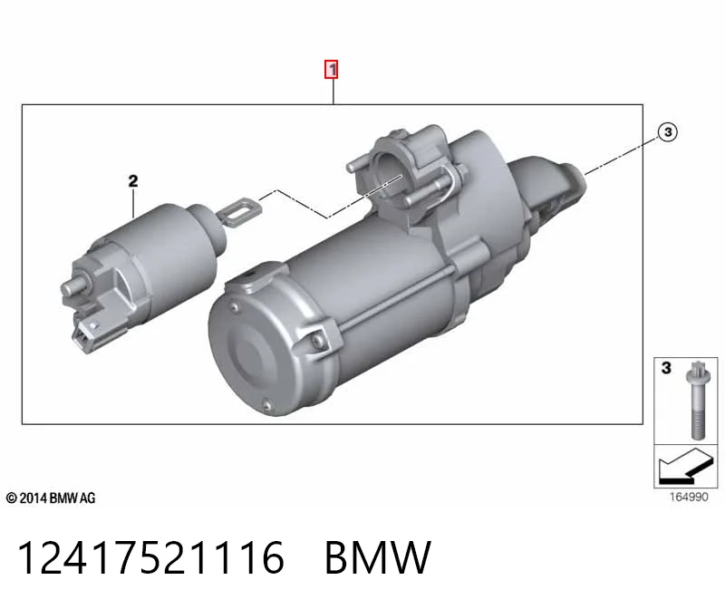 12417521116 BMW Стартер двигуна
