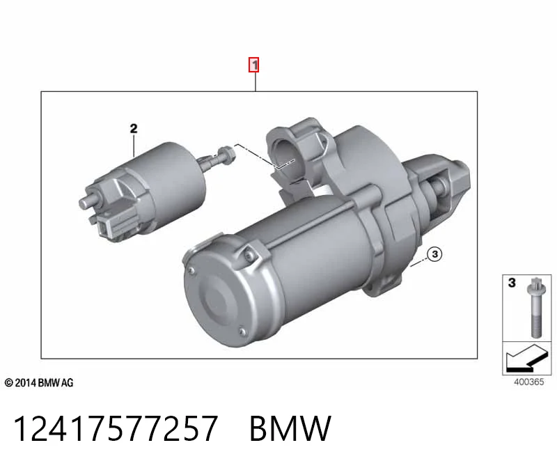 12417577257 BMW Стартер двигуна