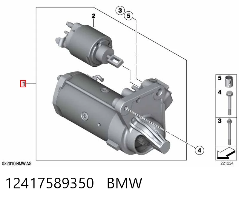 12417589350 BMW Стартер двигуна