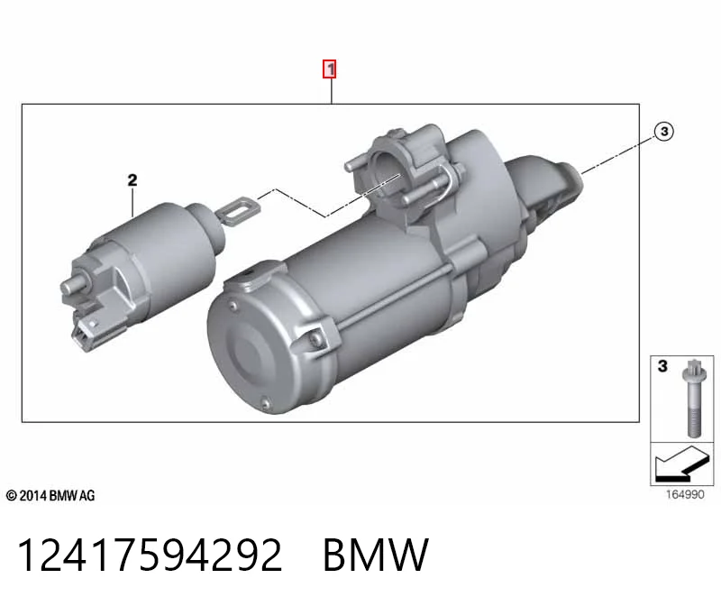 12417594292 BMW Стартер двигуна
