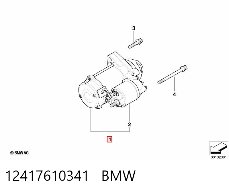 12417610341 BMW Стартер двигуна