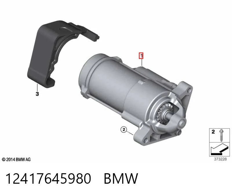 12417645980 BMW Стартер двигуна