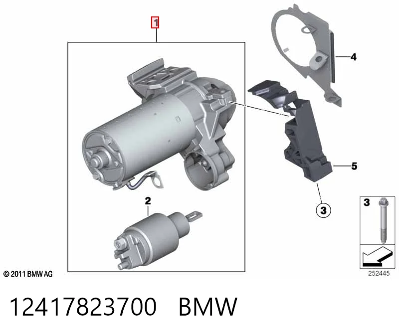 12417823700 BMW Стартер двигуна