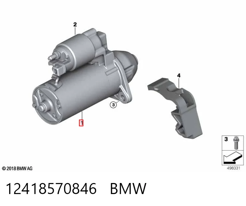 12418570846 BMW Стартер двигуна