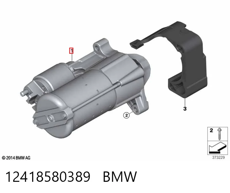 12418580389 BMW Стартер двигуна