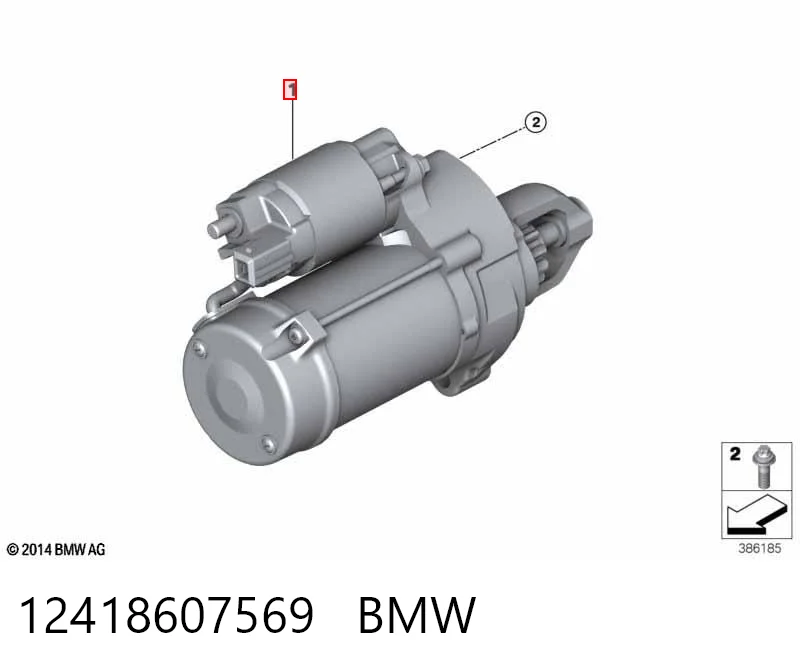 12418607569 BMW Стартер двигуна