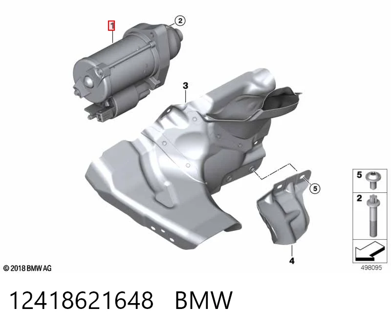 12418621648 BMW Стартер двигуна