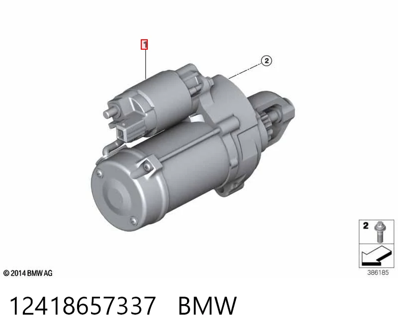 12418657337 BMW Стартер двигуна