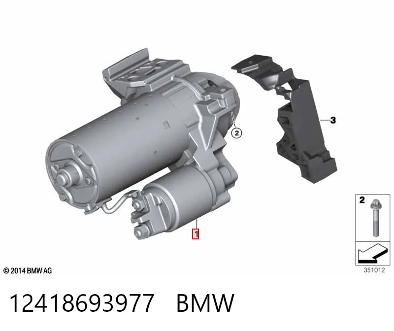 12418693977 BMW Стартер двигуна