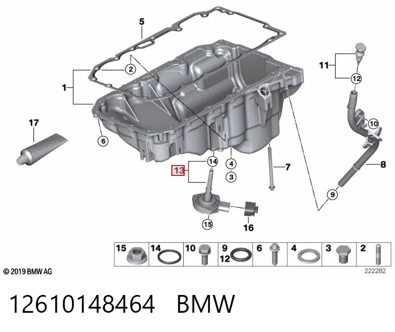 12610148464 BMW Датчик рівня мастила