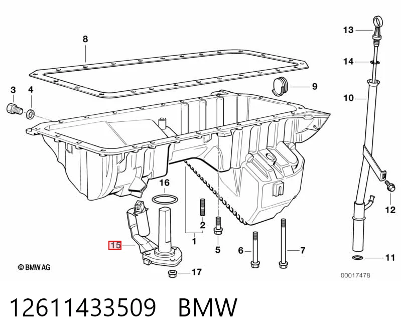 12611433509 BMW Датчик рівня мастила