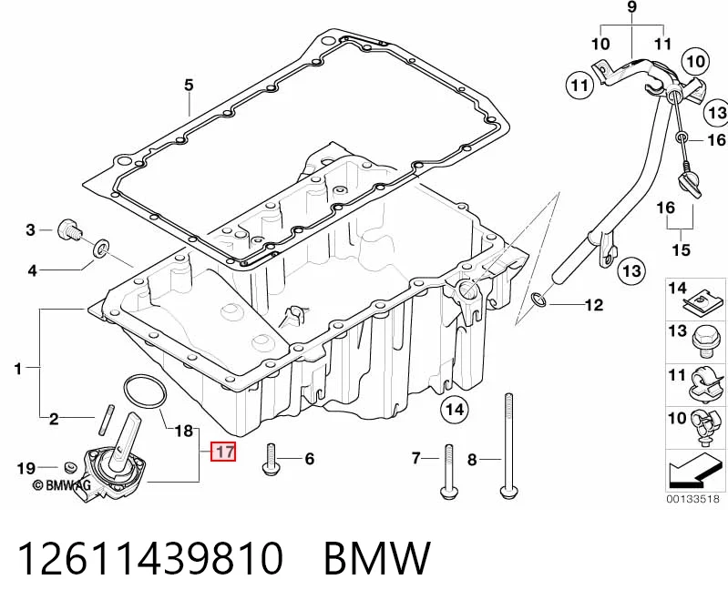 12611439810 BMW Датчик рівня мастила
