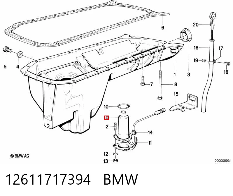 Датчик рівня масла двигуна BMW 7 E32