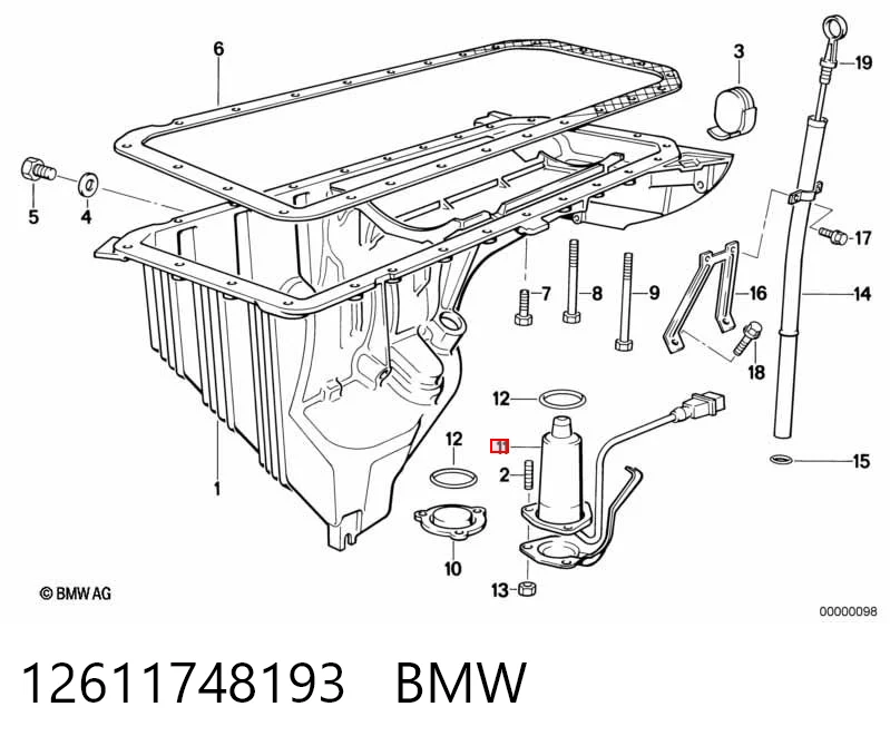 Датчик рівня масла двигуна BMW 5 седан (E34) (1987 - 1995) ціна, від 289.94 USD