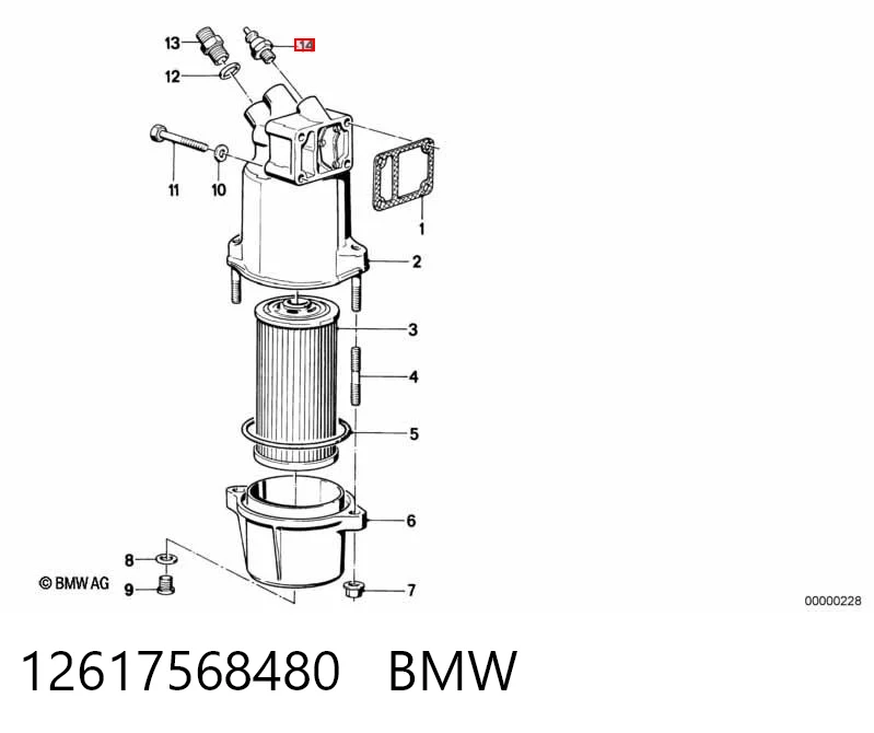 12617568480 BMW Датчик показника тиску масла