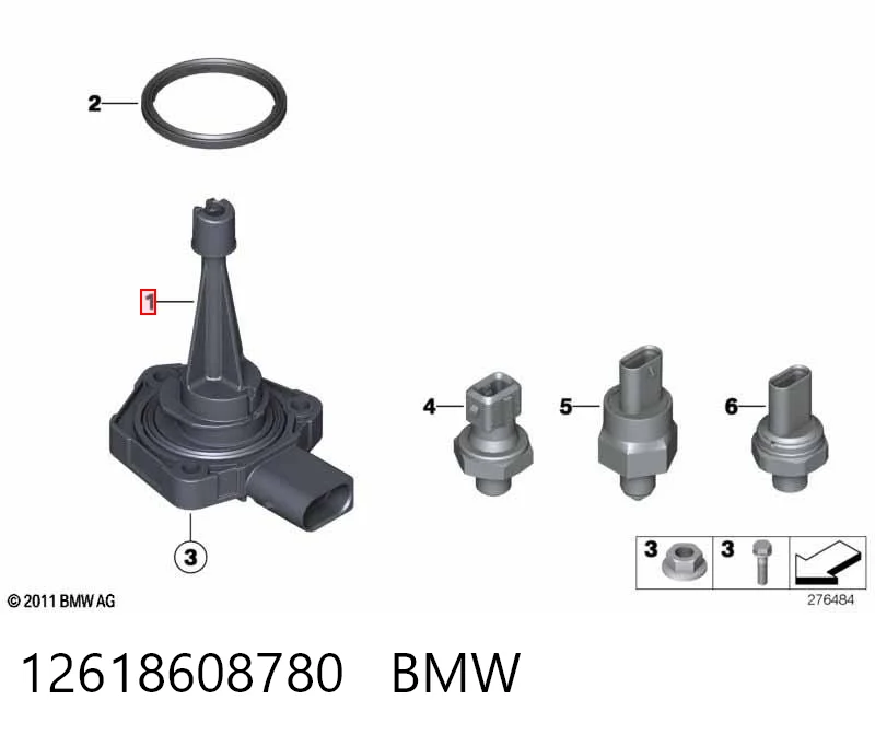 12618608780 BMW Датчик рівня мастила