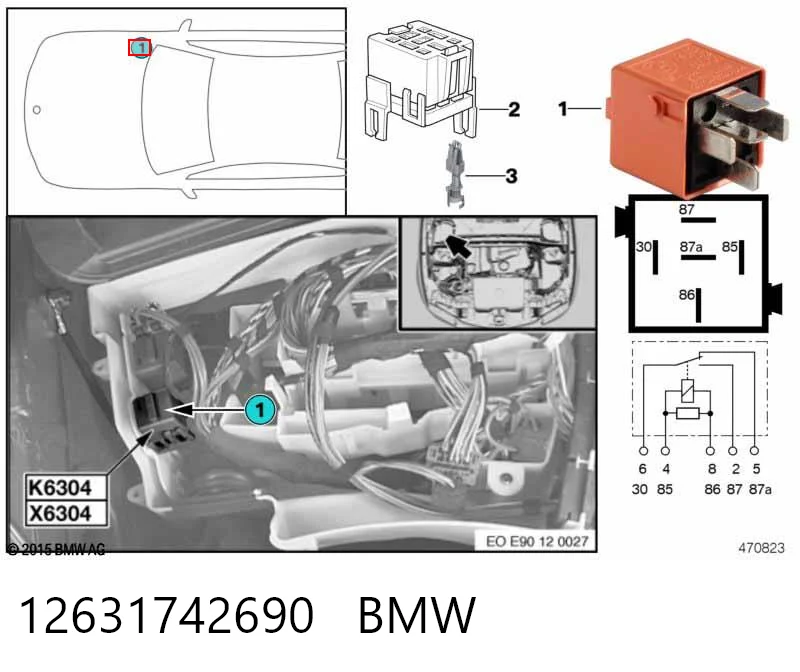 12631742690 BMW Реле електричне багатофункціональне