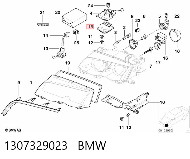 1307329023 BMW Блок розпалювання, ксенон