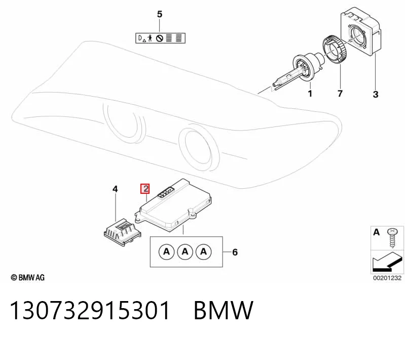 130732915301 BMW Реле управління ксеноном / біксенон