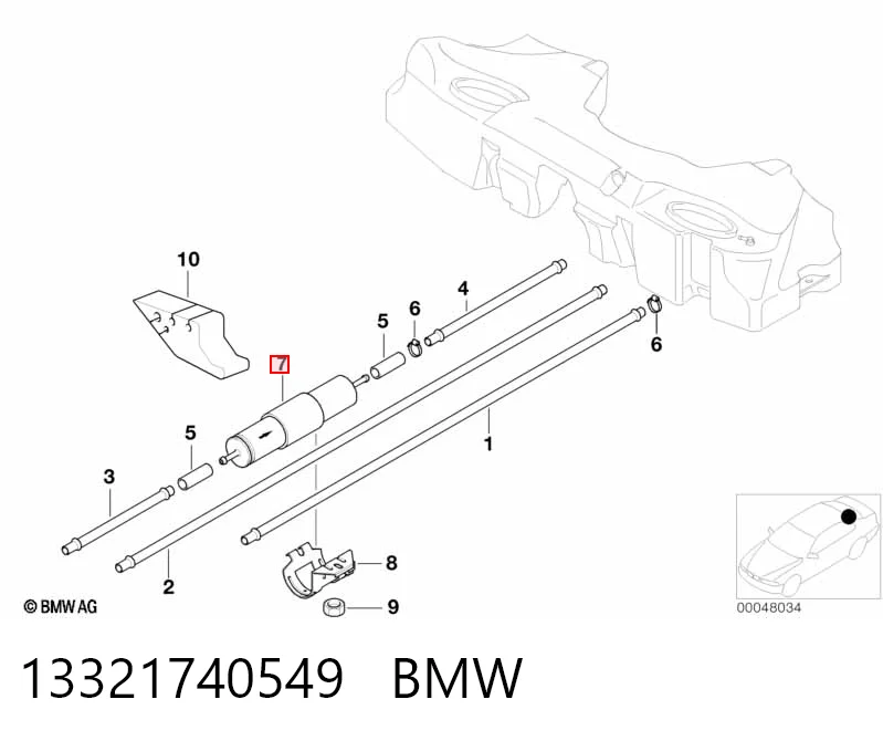 13321740549 BMW Фільтр палива