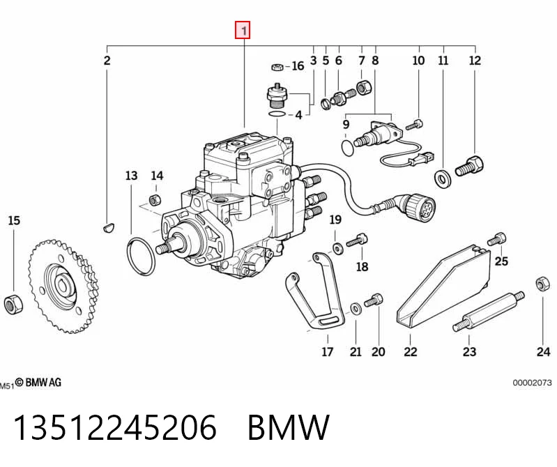 Насос паливний високого тиску BMW 7 седан (E38) (1994 - 2001) ціна, від 178.37 USD