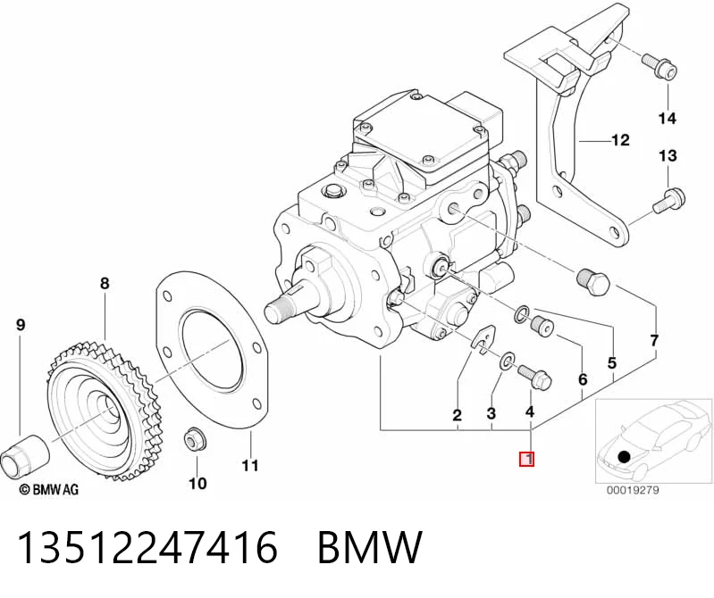 Паливний насос високого тиску 0986444004 Bosch