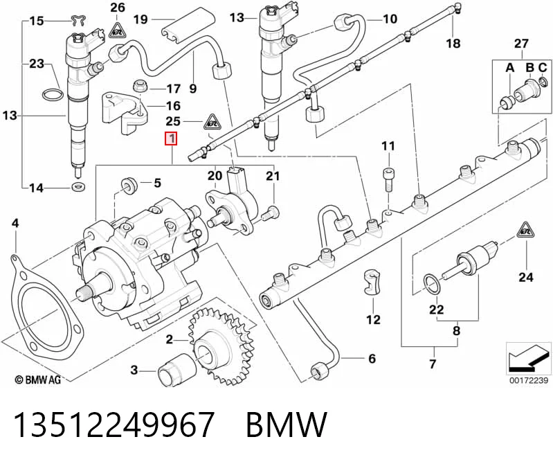 Паливний насос високого тиску 986437004 Bosch