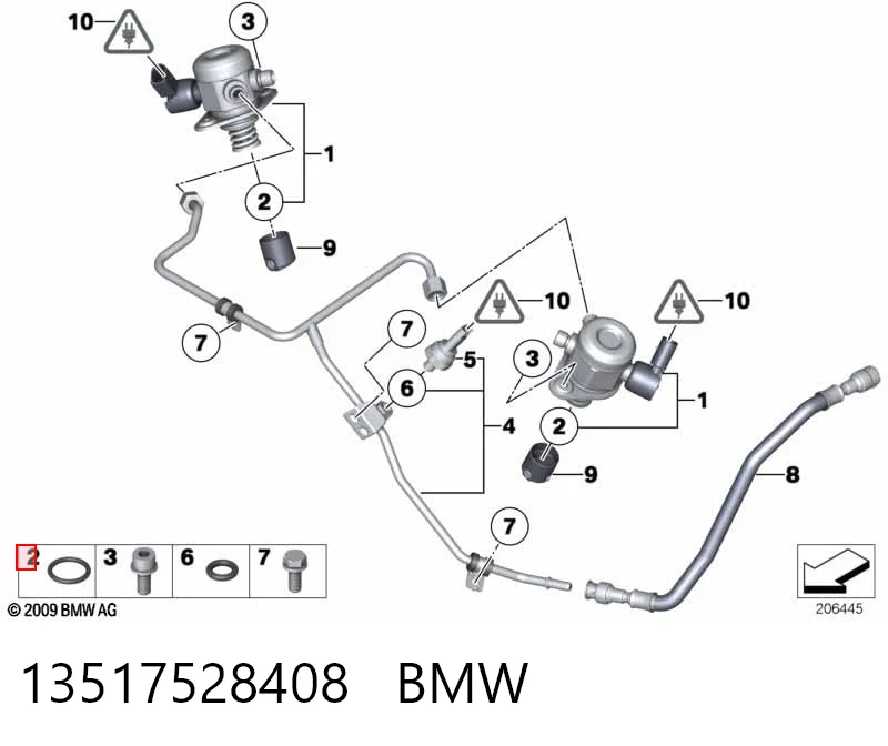 2S7G9E583AA Ford Прокладка кришки горловини, маслозаливної