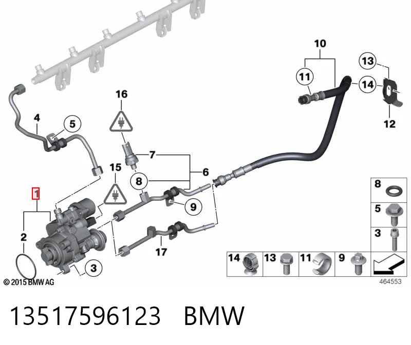 Насос паливний високого тиску BMW 5 седан (E60) (2003 - 2009) ціна, від 1220.39 USD