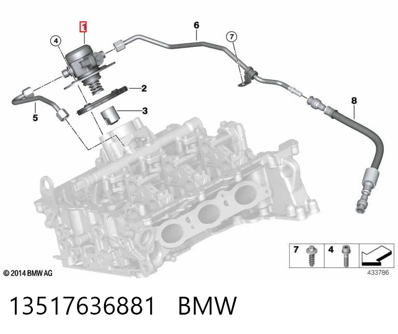 Насос паливний високого тиску BMW X1 позашляховик (F48) (2015 - 2022) ціна, від 99.21 USD