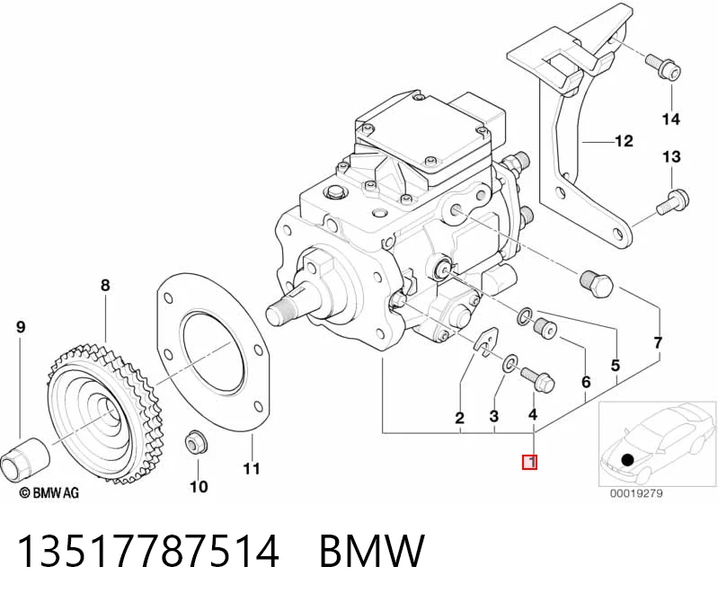 Купити Паливний насос високого тиску BMW 3  E46