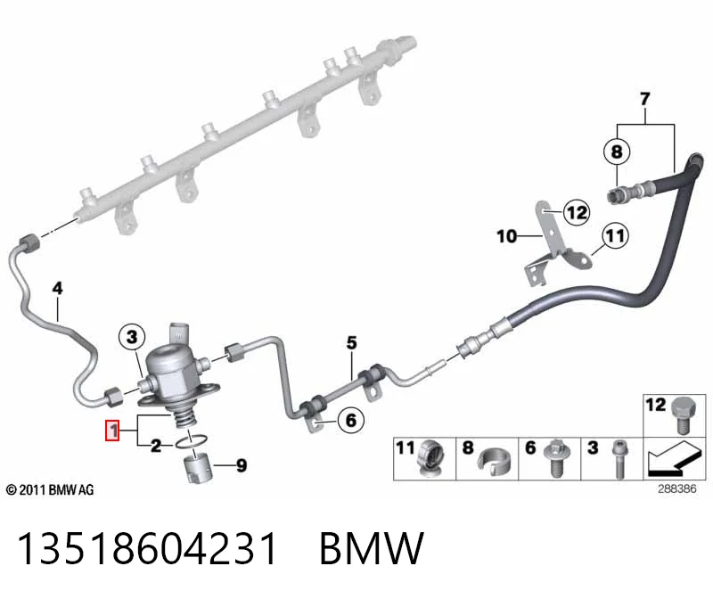 13518604231 BMW Насос паливний високого тиску (ПНВТ)