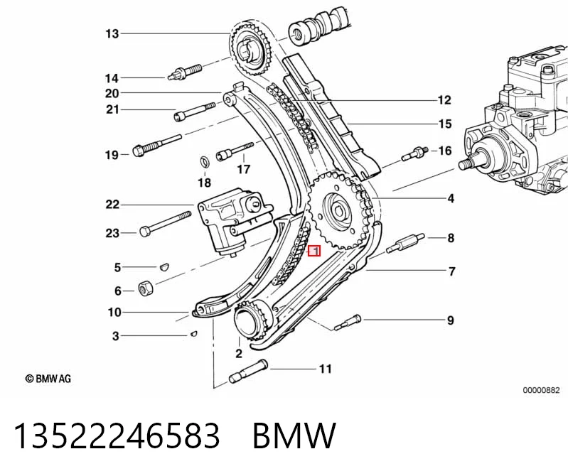 Ланцюг ГРМ, нижня Britpart STC3359