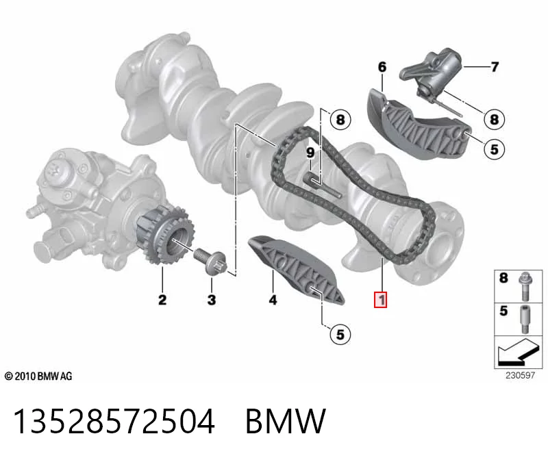 13528572504 BMW Ланцюг ПНВТ