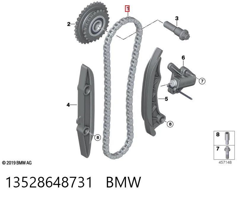 Ланцюг распредвала BMW X1 