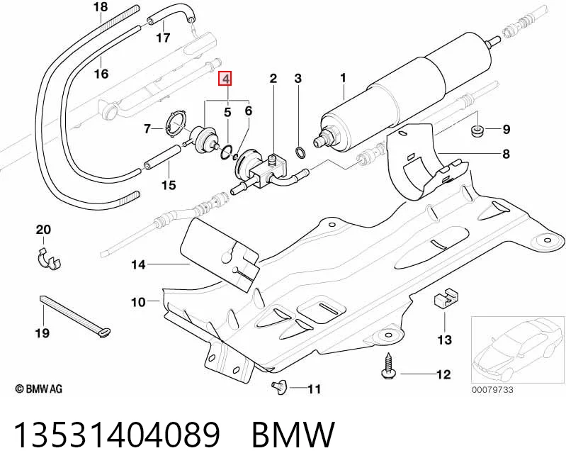 13531404089 BMW Регулятор тиску палива