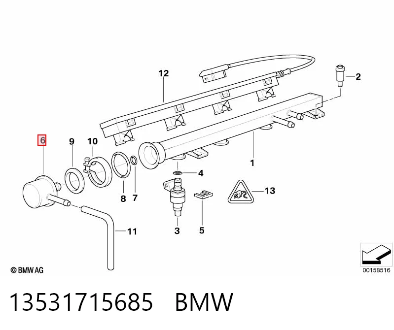 280160697 Bosch Регулятор тиску палива