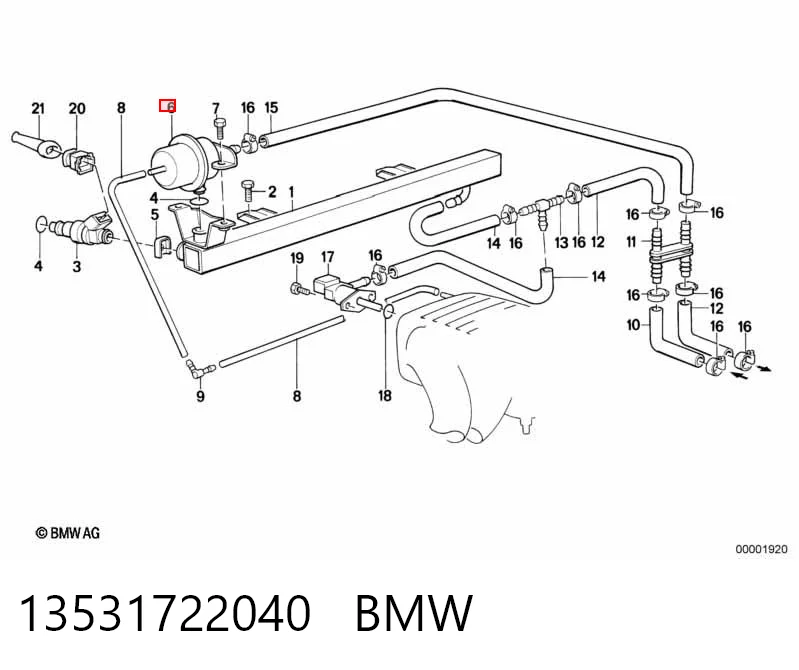 Регулятор тиску палива BMW 7 седан (E32) (1986 - 1994) ціна, від 74.19 USD