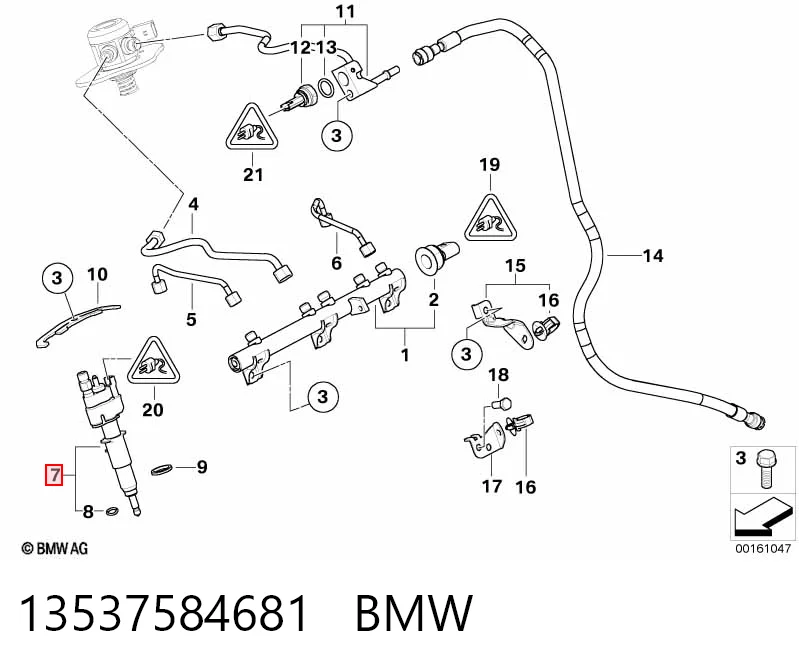 Форсунка паливна BMW 1 хетчбек (E81) (2006 - 2012) ціна, від 276.84 USD