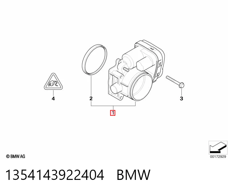 1354143922404 BMW Дросільна заслінка в зборі