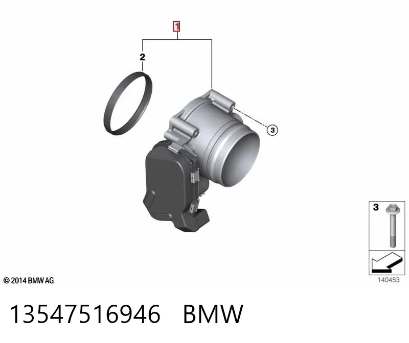  Дросільна заслінка BMW 3 